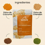 Cera facial de cúrcuma - Cera en polvo indolora de 5 minutos