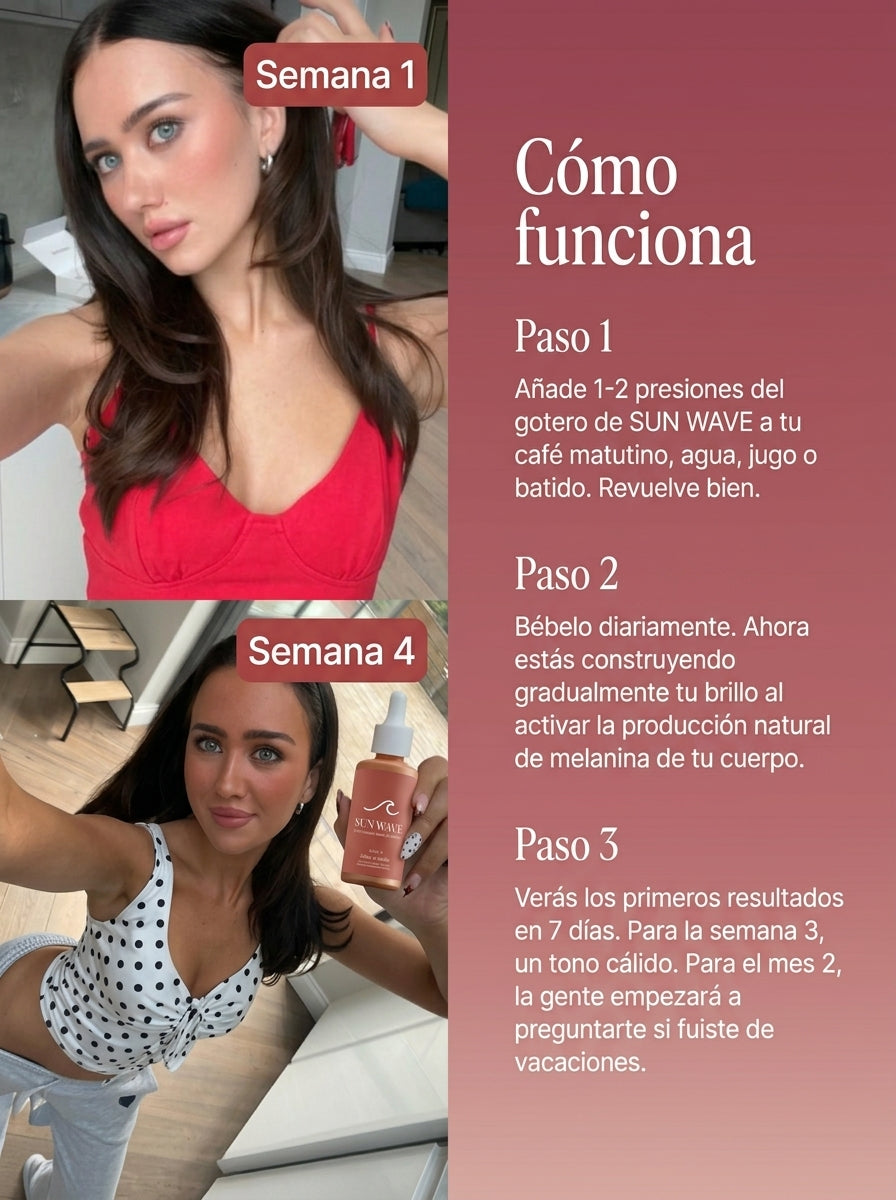 Sunwave | Bronceado natural, sin sol, sin manchas y una rutina de 2 minutos
