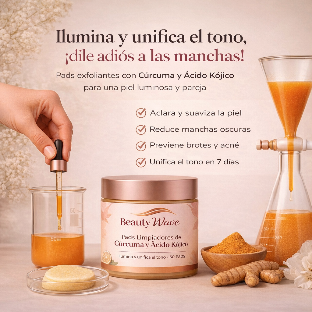 Pads Iluminadores de Cúrcuma y Ácido Kójico