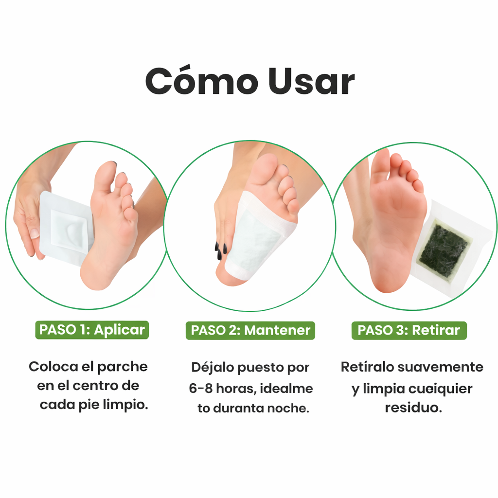 Parches Detox | Para Pies Hinchados y Cansados