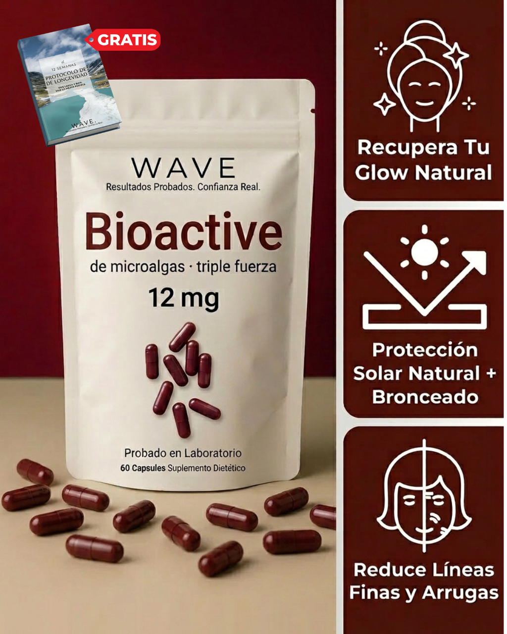 Wave Bioactive | Protege tu piel del sol, reduce arrugas e hidrata la piel