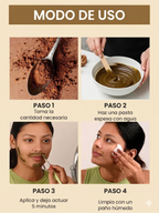 Cera facial de cúrcuma - Cera en polvo indolora de 5 minutos