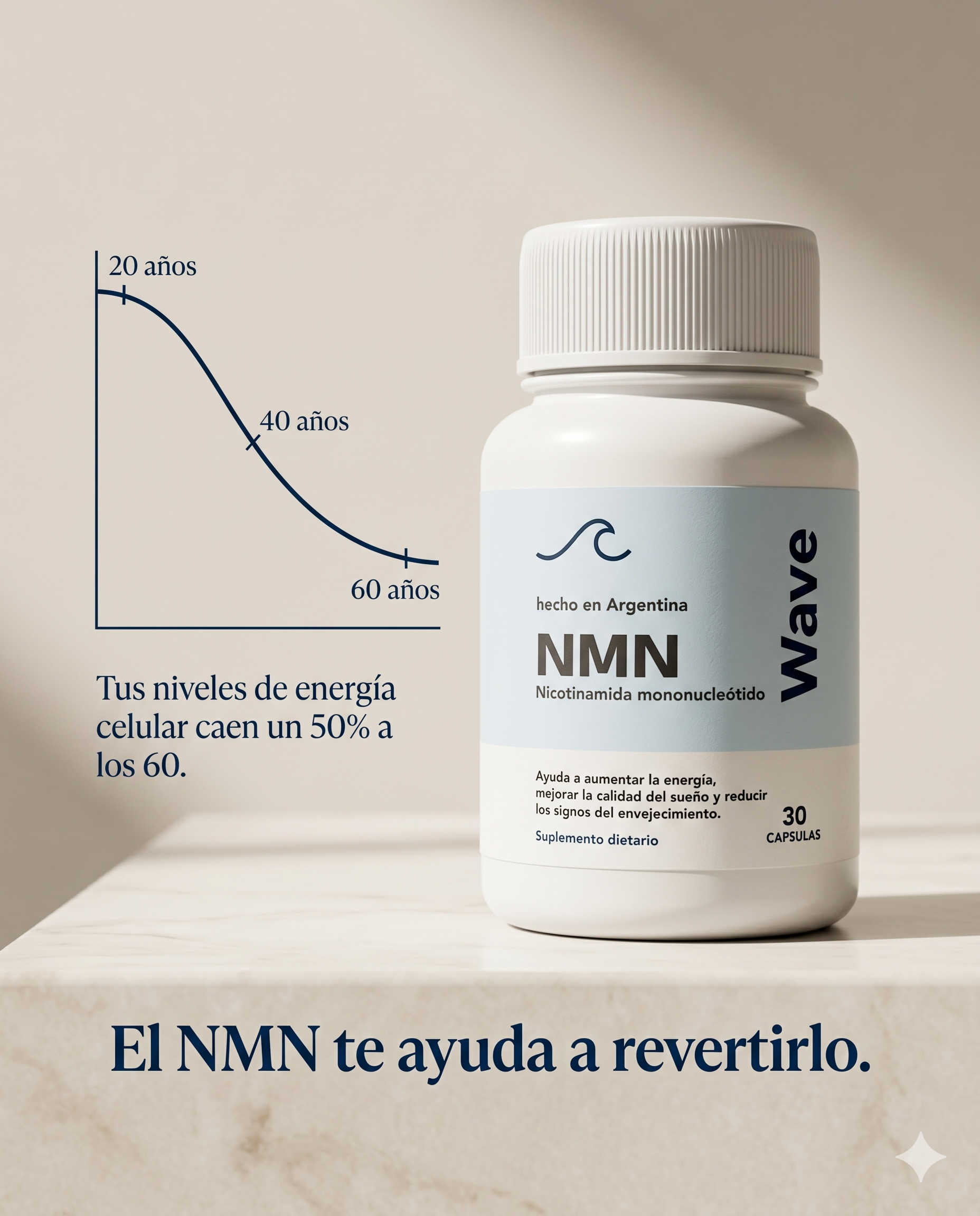 Suplemento NMN – Recuperá Tu Energía Natural