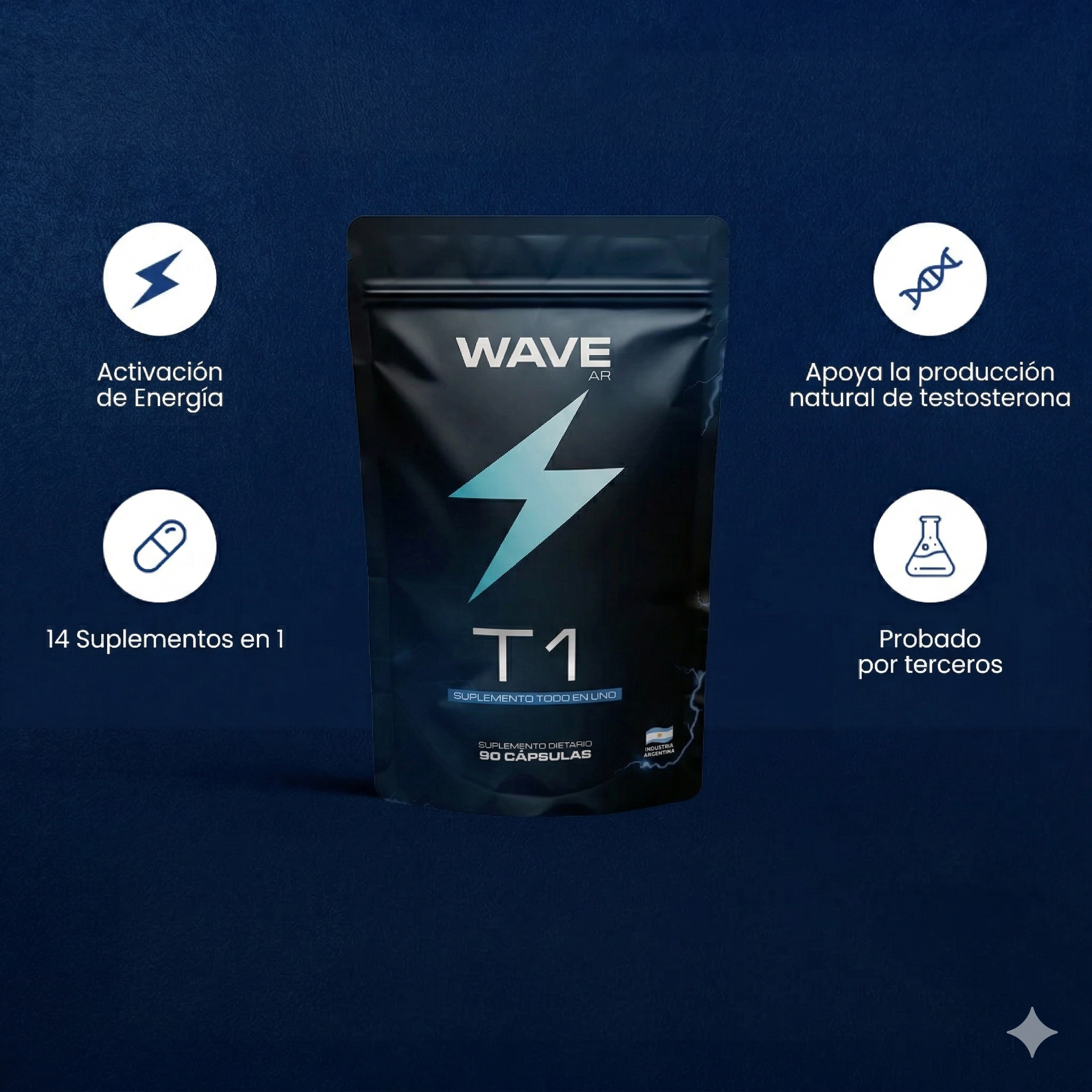 Wave T1 | Potenciador de Testosterona