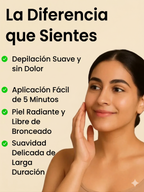 Cera facial de cúrcuma - Cera en polvo indolora de 5 minutos