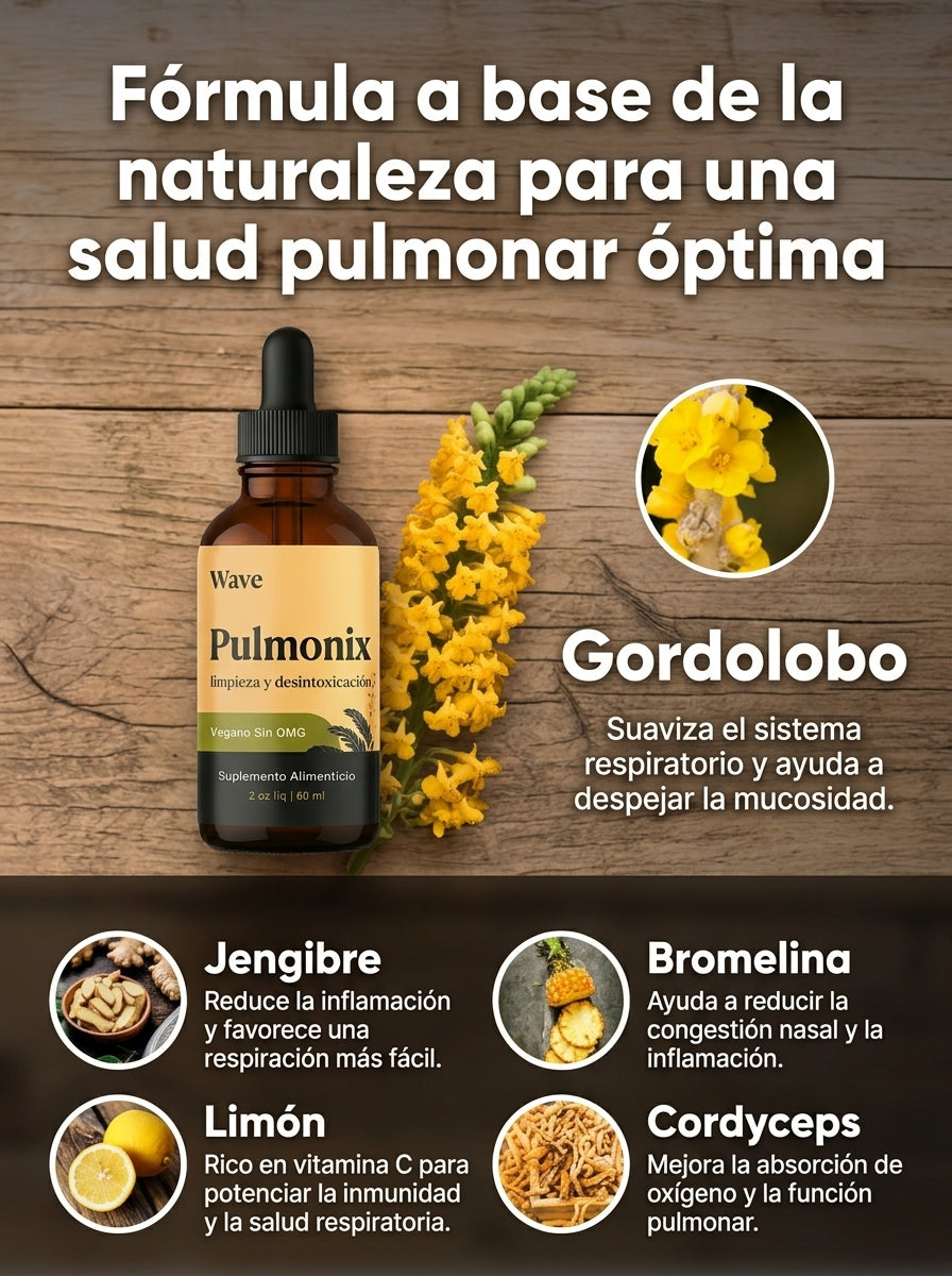 Pulmonix | Eliminá flemas, Despejá las vías respiratorias y recuperá tu respiración natural
