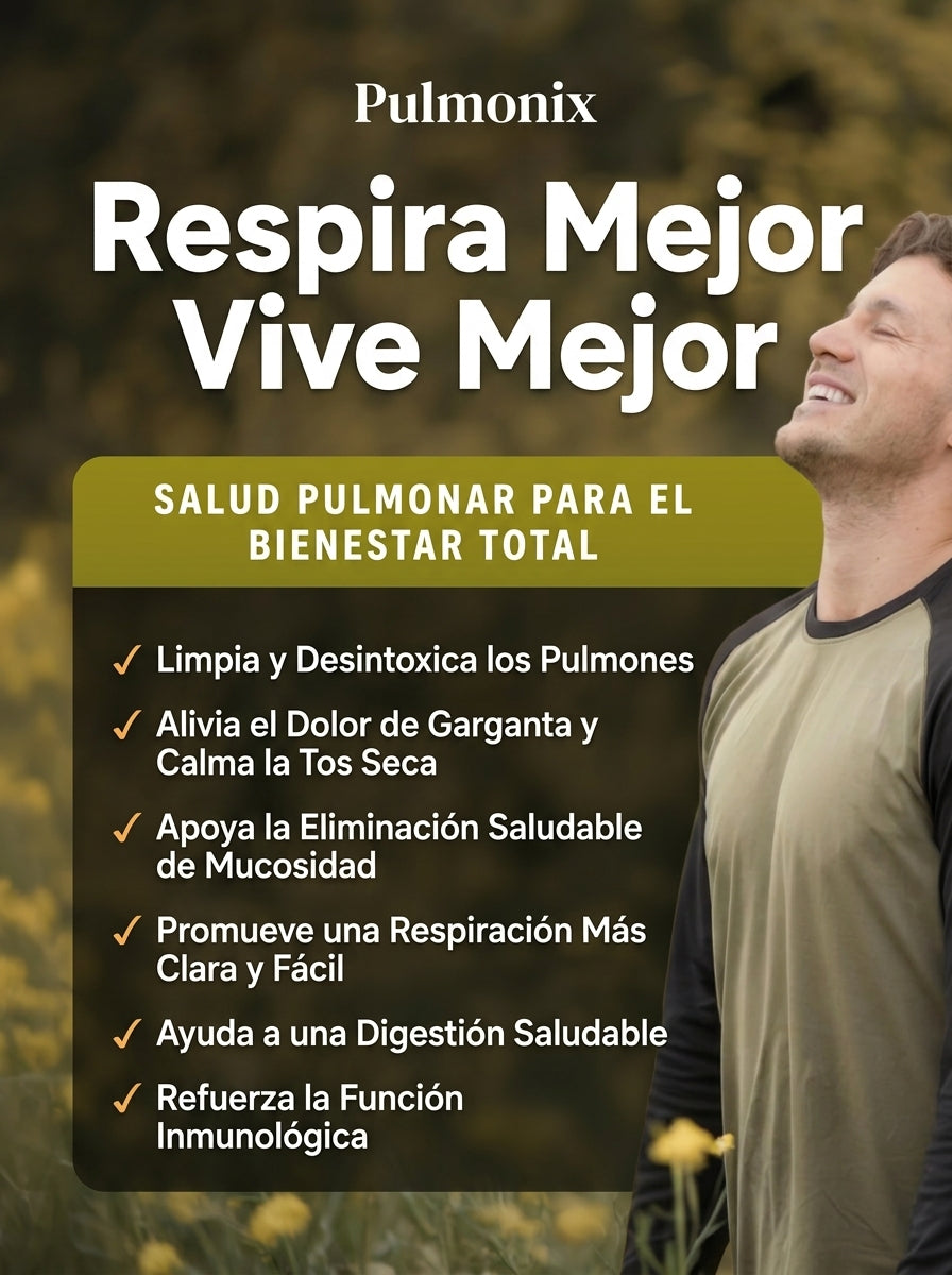 Pulmonix | Eliminá flemas, Despejá las vías respiratorias y recuperá tu respiración natural