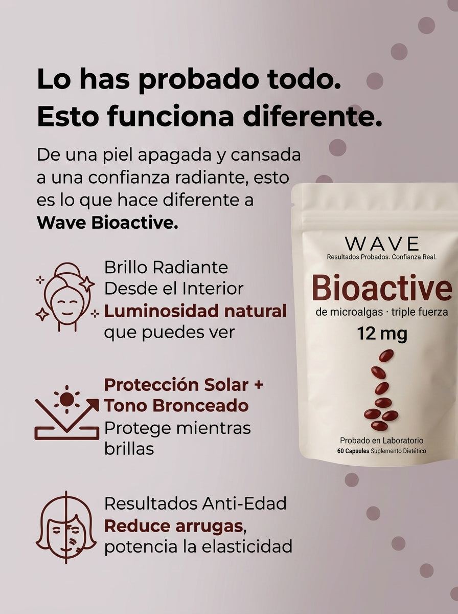 Wave Bioactive | Protege tu piel del sol, reduce arrugas e hidrata la piel