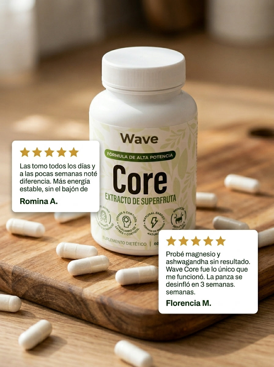 Wave Core | Recuperá tu energía, panza desinflamada, claridad mental todo el día.