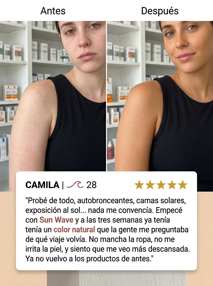 Sunwave | Bronceado natural, sin sol, sin manchas y una rutina de 2 minutos